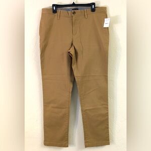 14th & Union Stretch Chino Pants Size 36W X 30L Tan Business Casual NEW